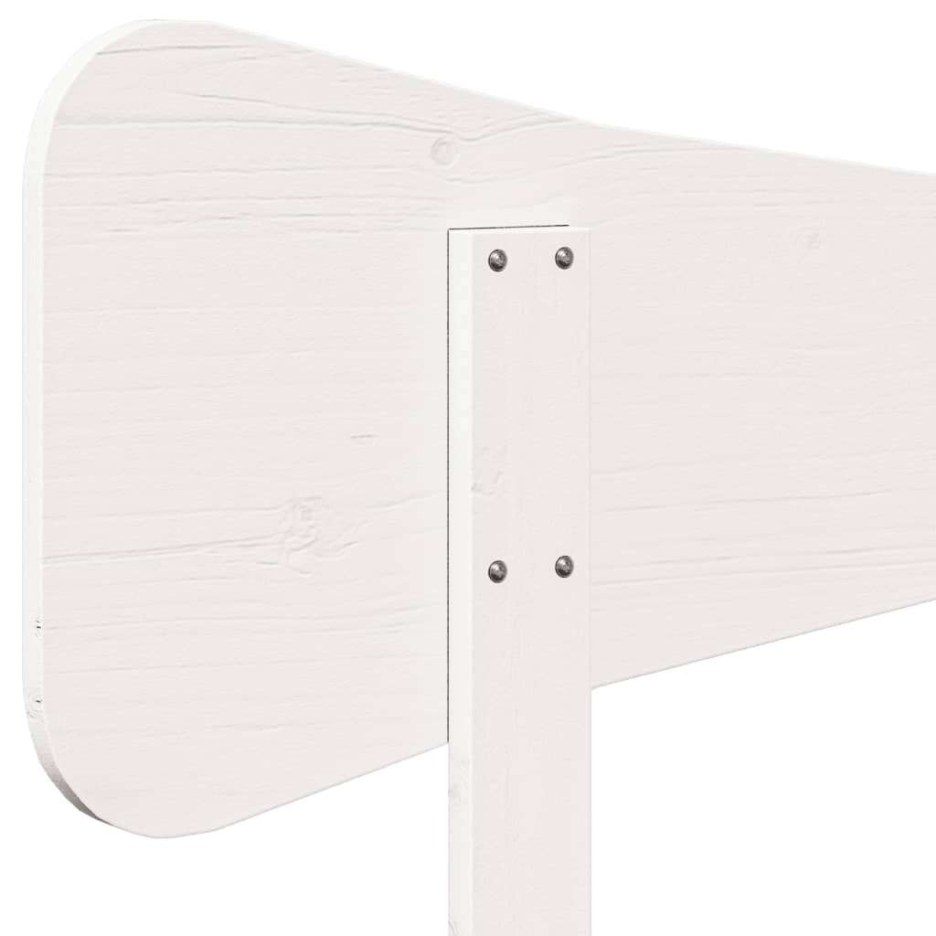 vidaXL Tête de lit blanc 100 cm bois massif de pin