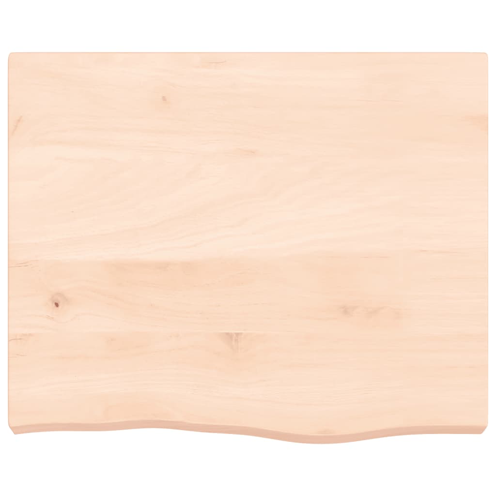 vidaXL Dessus de table 60x50x(2-6) cm bois de chêne massif non traité