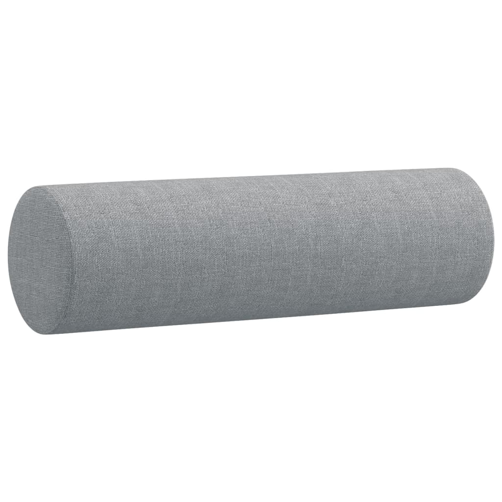 vidaXL Ensemble de canapés 2 pcs coussins gris clair tissu