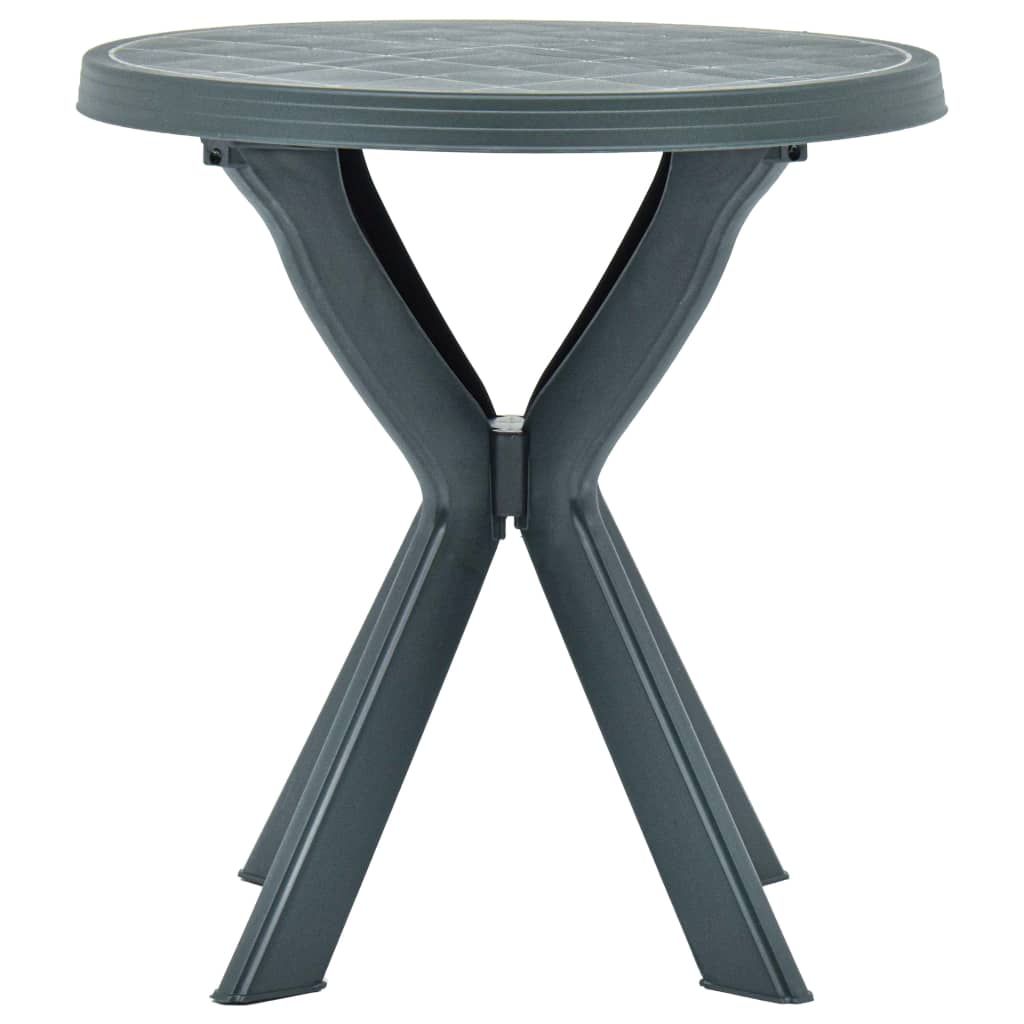 vidaXL Table de bistro Blanc Ø70 cm Plastique