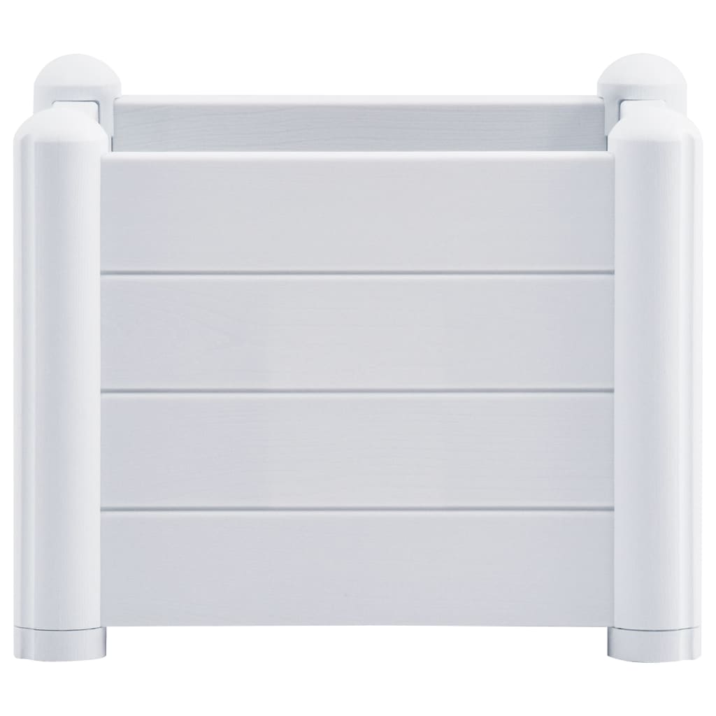 vidaXL Lit surélevé de jardin PP Blanc 43x43x35 cm