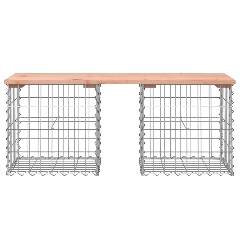 vidaXL Banc de jardin design gabion 103x44x42cm bois massif de douglas