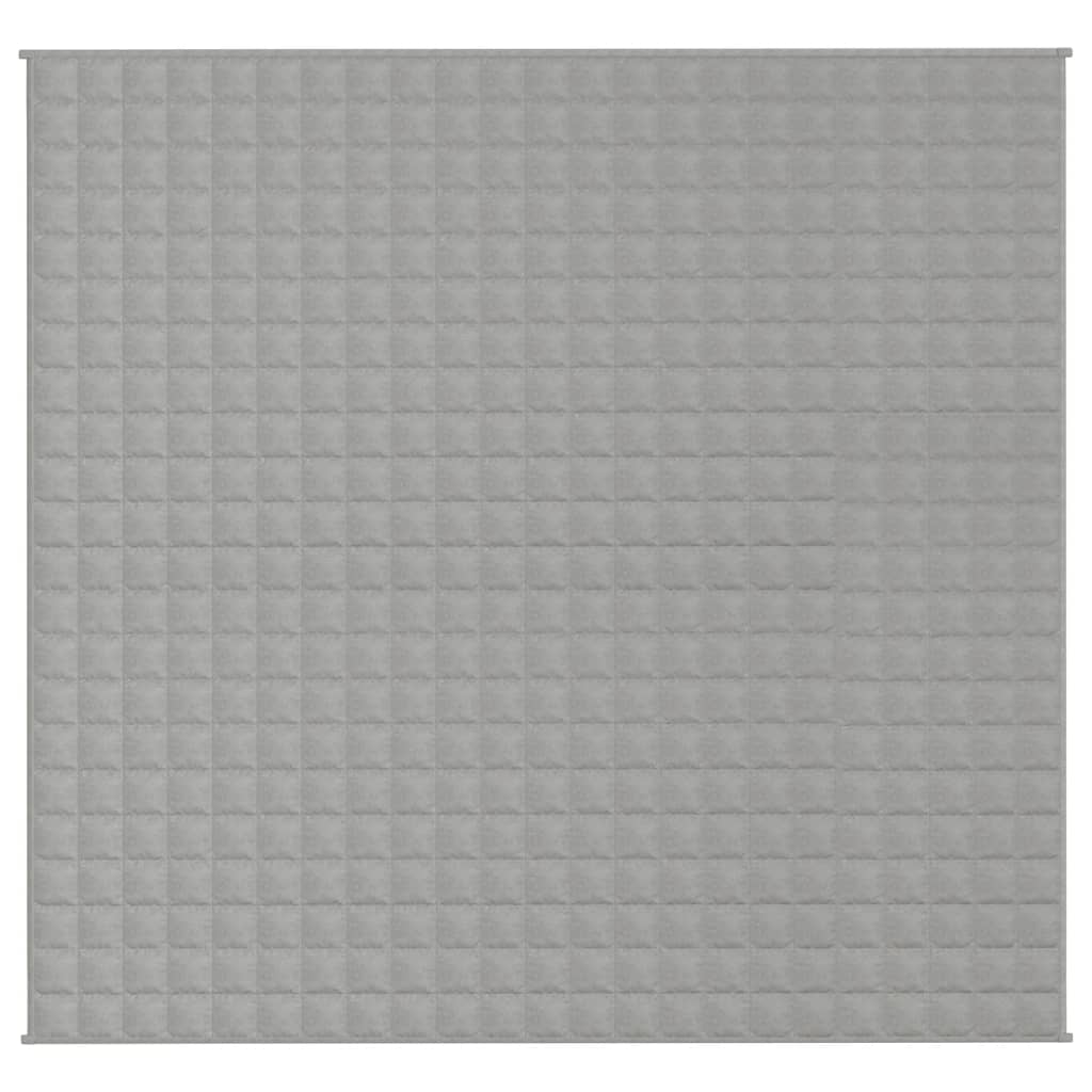 vidaXL Couverture lestée Gris 220x240 cm 11 kg Tissu