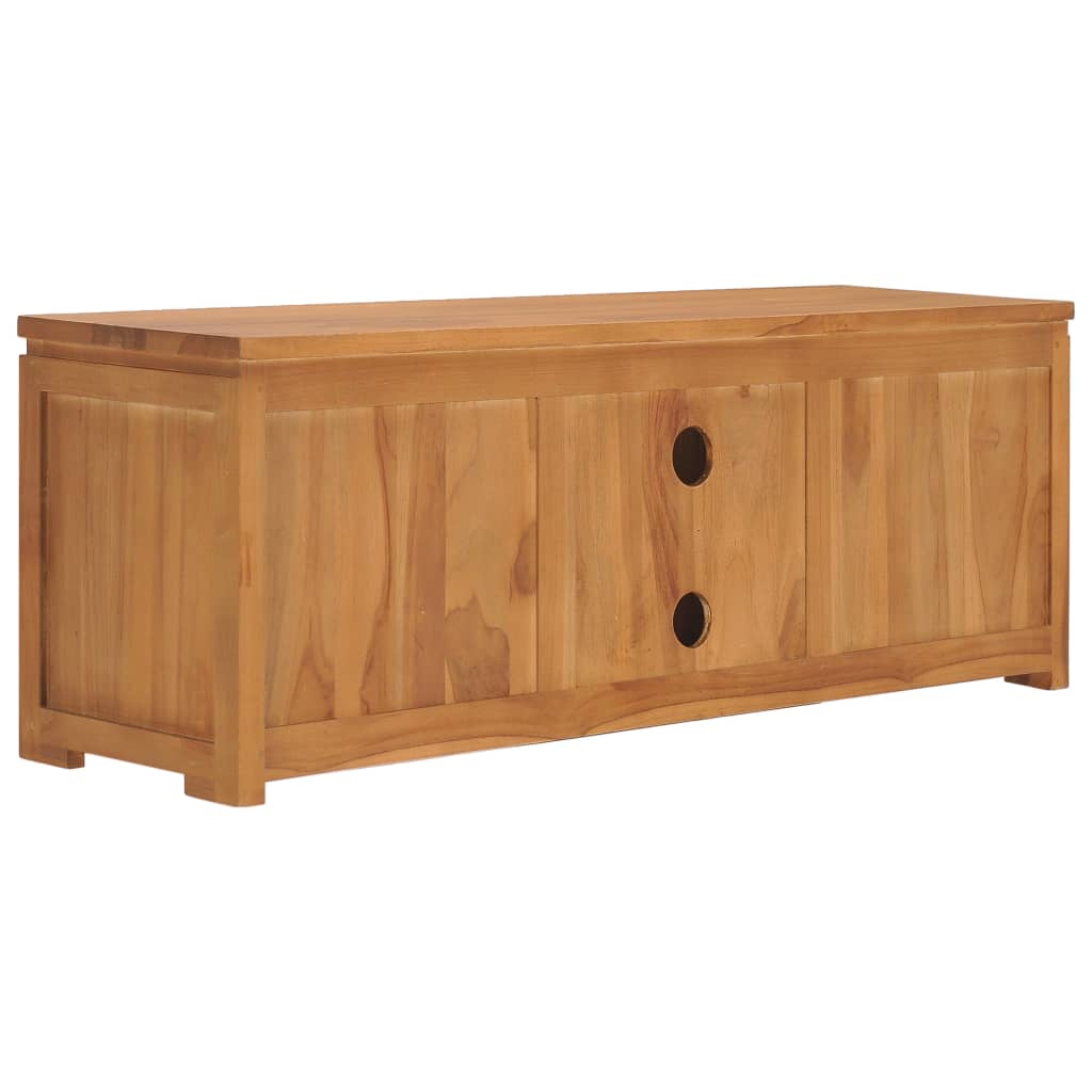 vidaXL Meuble TV 110x30x40 cm Bois de teck massif