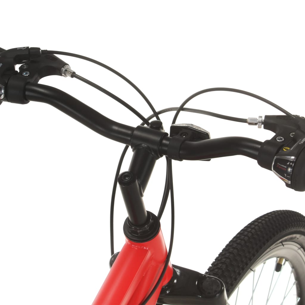 vidaXL Vélo de montagne 21 vitesses Roues de 27,5 pouces 38 cm Rouge