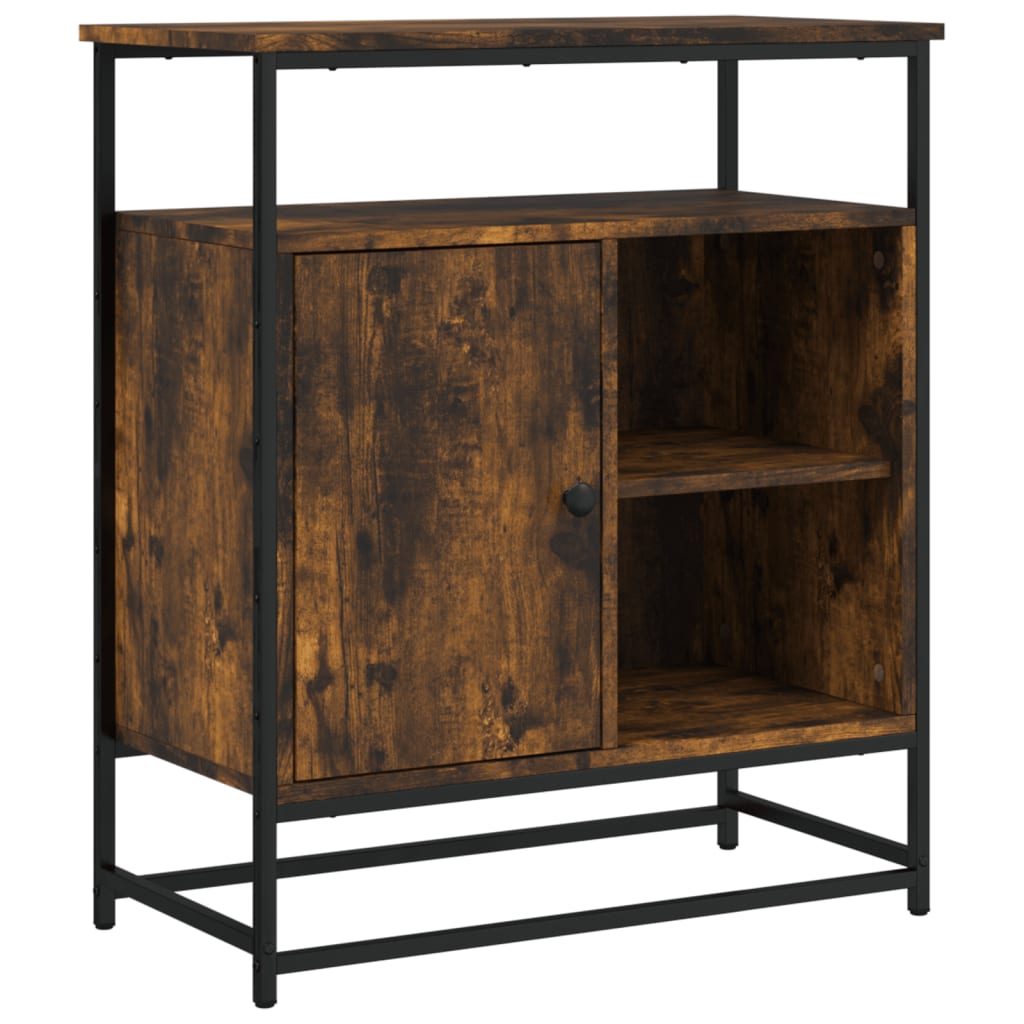 vidaXL Buffet chêne fumé 69x35x80 cm bois d'ingénierie