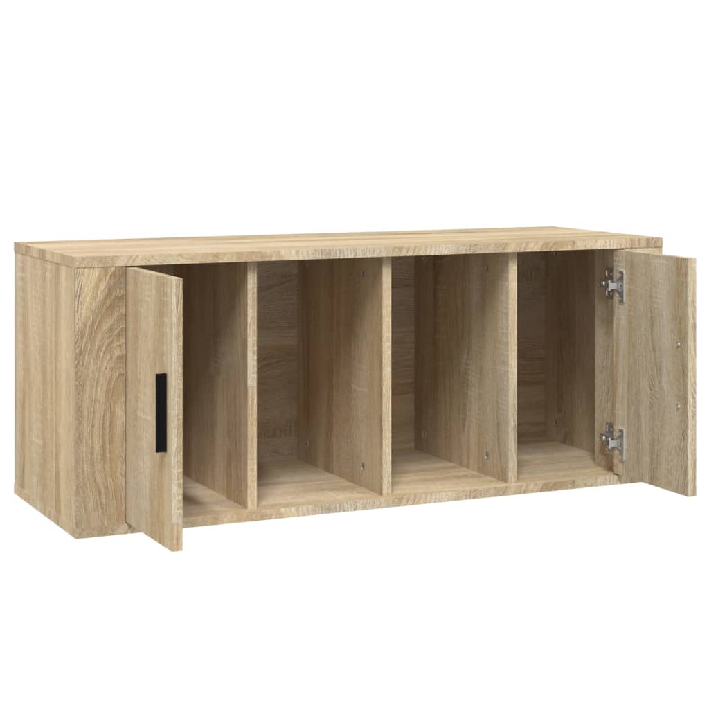 vidaXL Meuble TV Chêne sonoma 100x35x40 cm Bois d'ingénierie