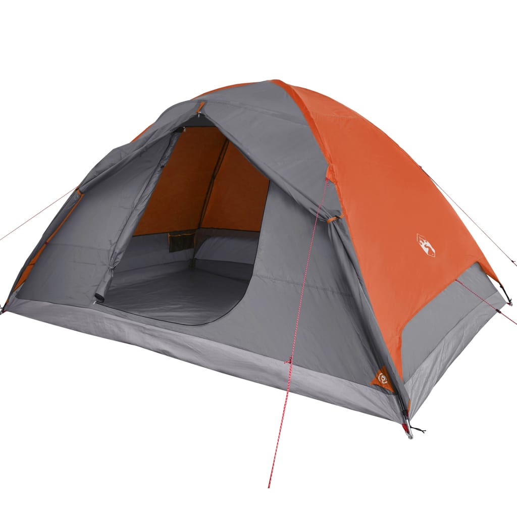 vidaXL Tente de camping à dôme 6 personnes orange imperméable