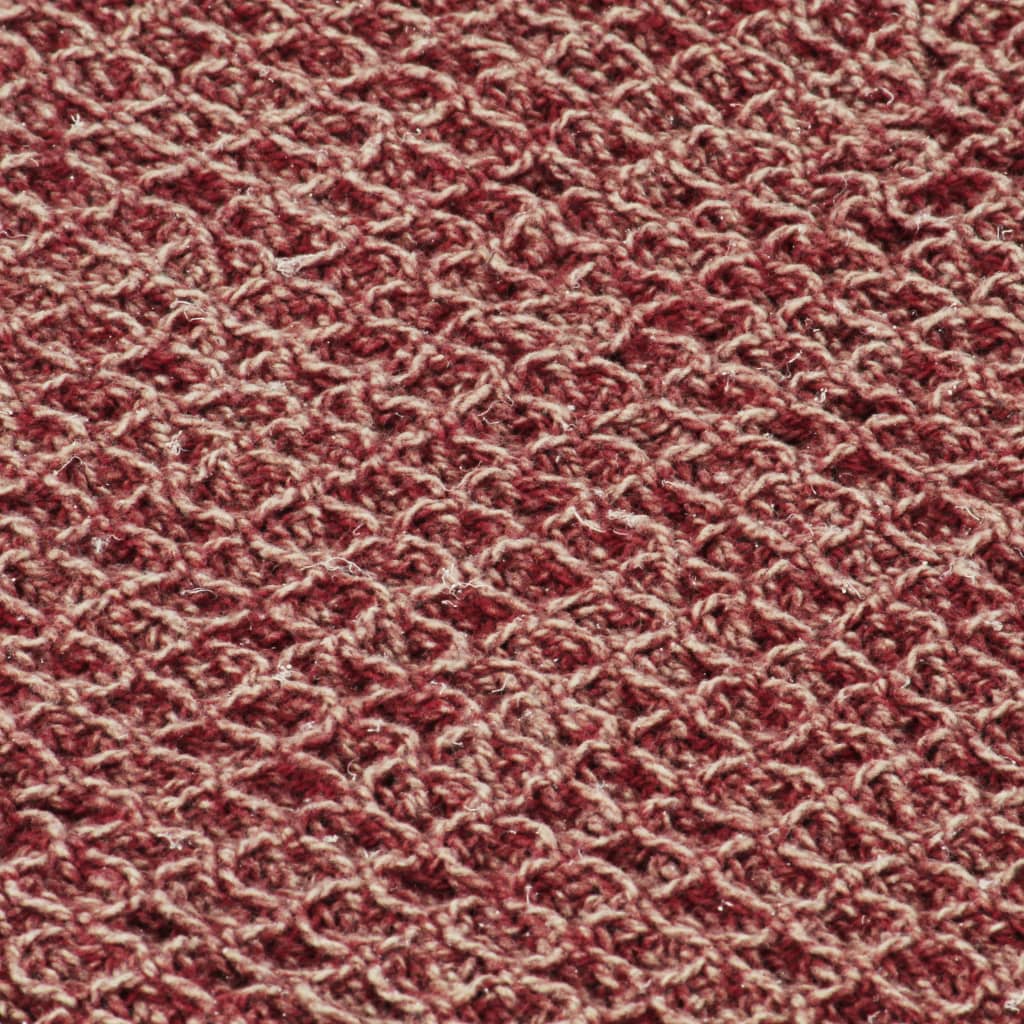 vidaXL Couverture en coton 125 x 150 cm Bordeaux