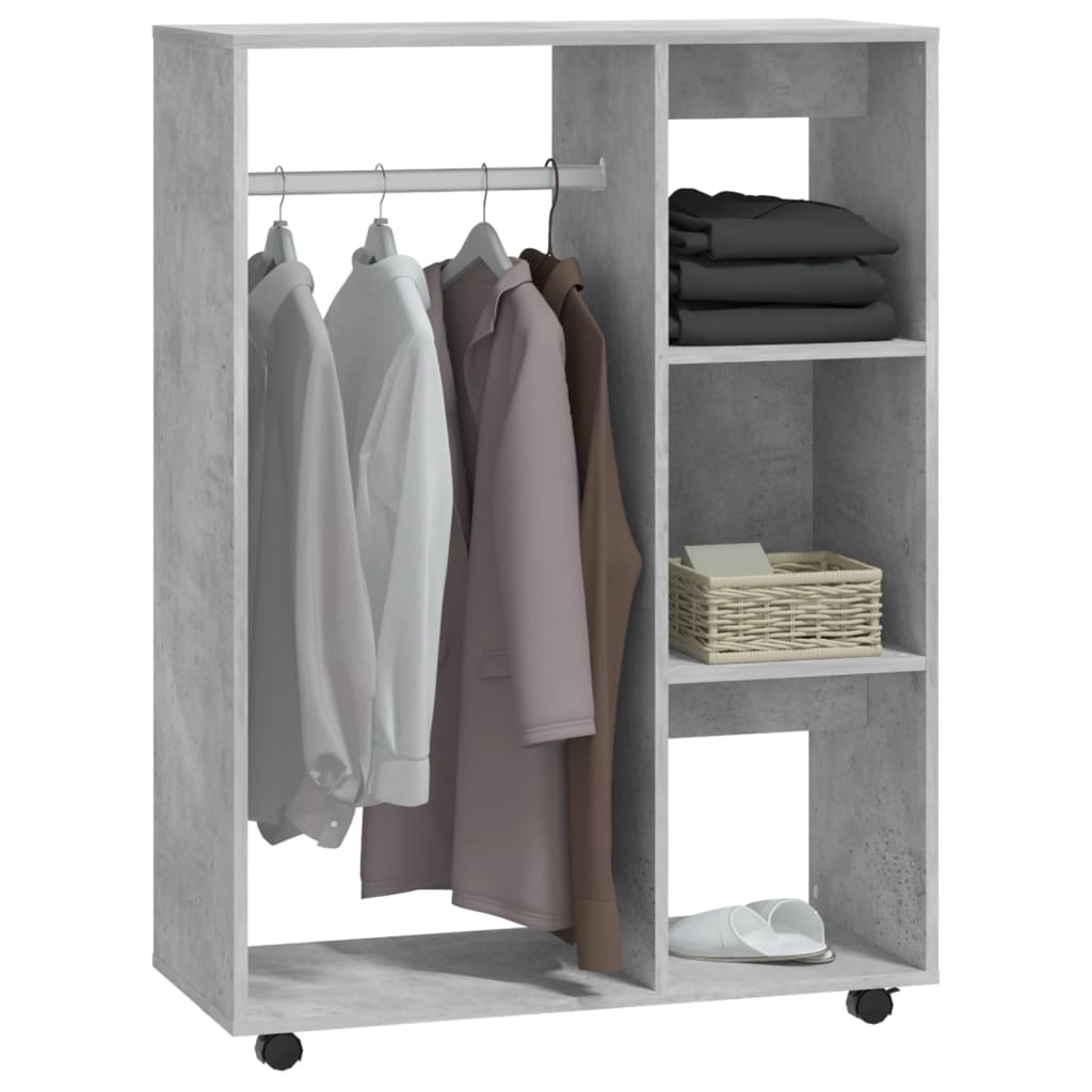 vidaXL Garde-robe Gris béton 80x40x110 cm Bois d’ingénierie