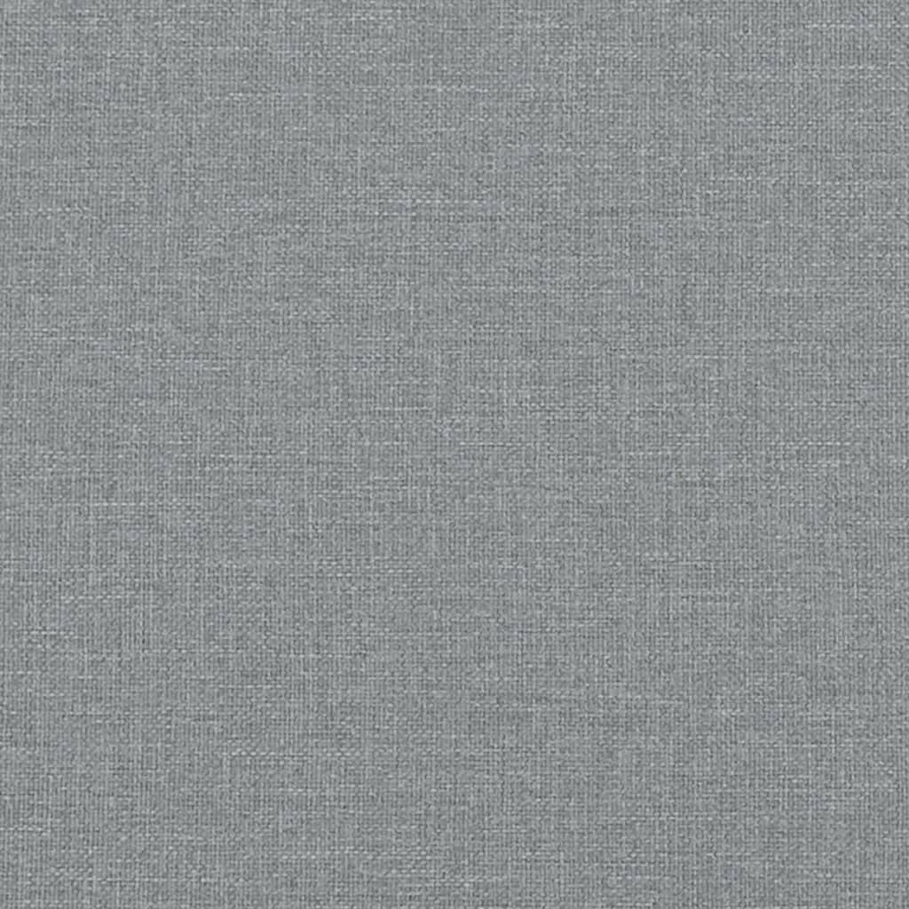 vidaXL Sommier à lattes de lit et matelas gris clair 120x190 cm tissu