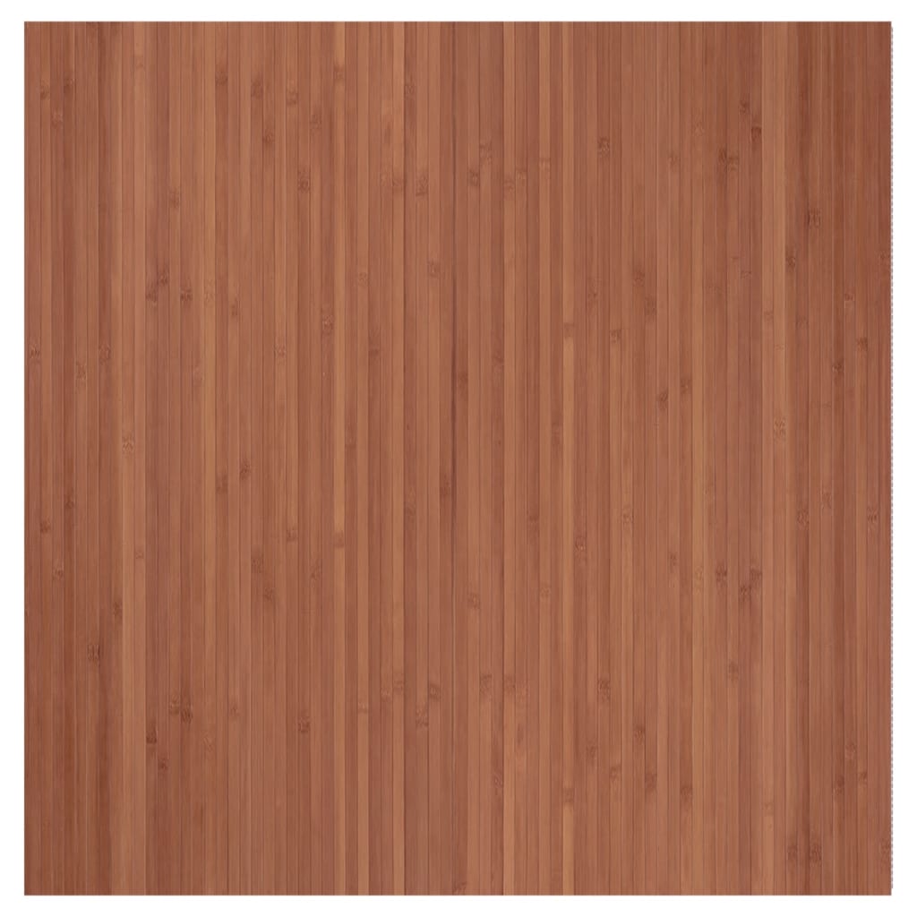 vidaXL Tapis rectangulaire marron 100x100 cm bambou