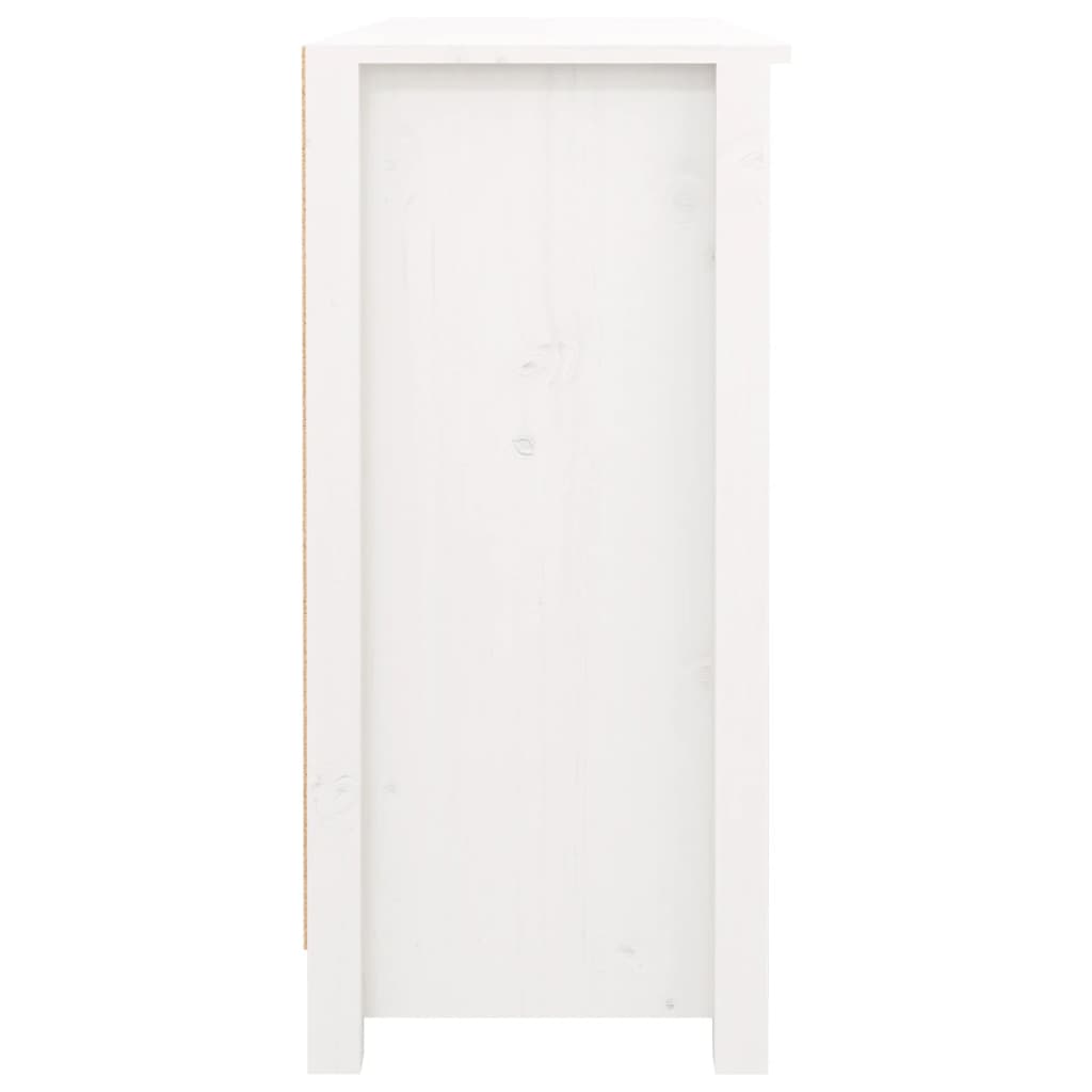 vidaXL Buffet Blanc 100x35x74,5 cm Bois massif de pin