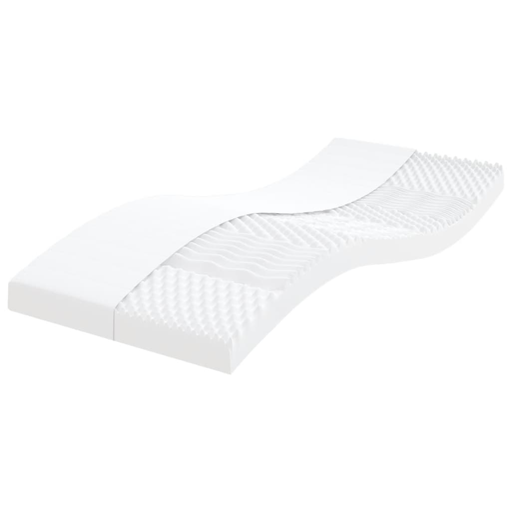 vidaXL Lit de jour avec gigogne et matelas gris clair 90x200 cm tissu