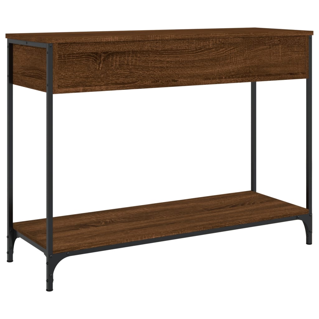 vidaXL Table console chêne marron 100x34,5x75 cm bois d'ingénierie