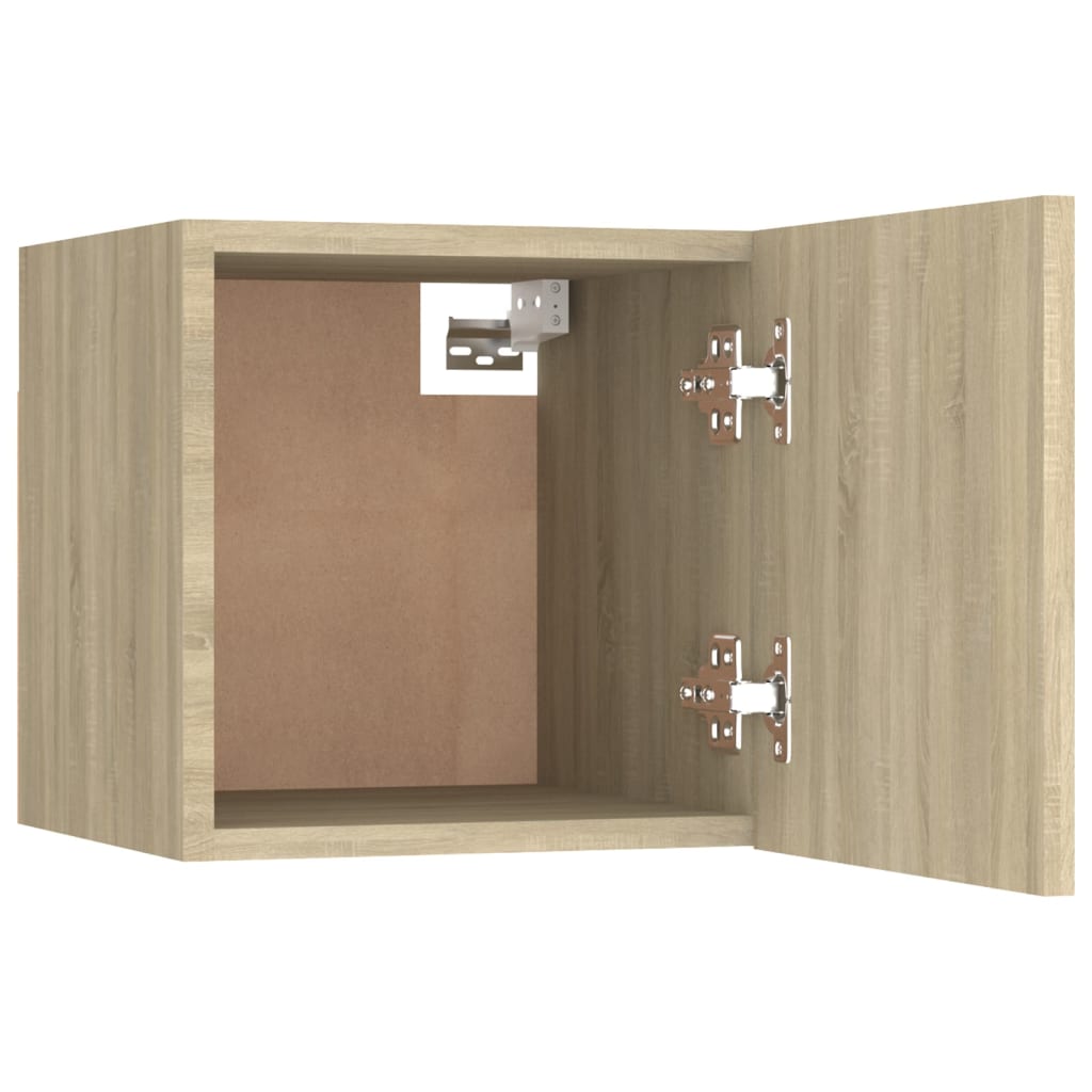 vidaXL Meubles TV muraux 2 pcs Chêne sonoma 30,5x30x30 cm