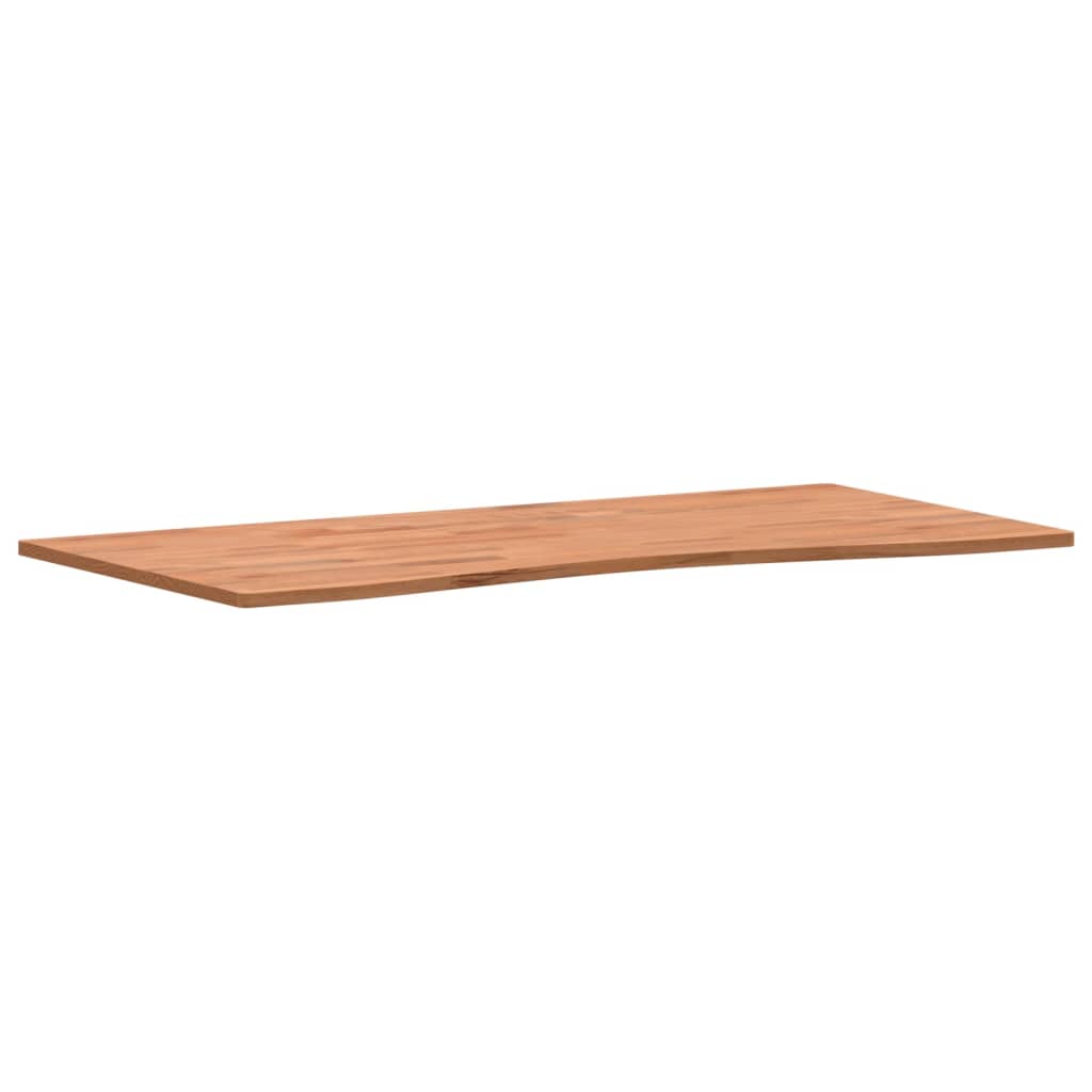 vidaXL Dessus de bureau 100x(45-50)x1,5 cm bois massif de hêtre