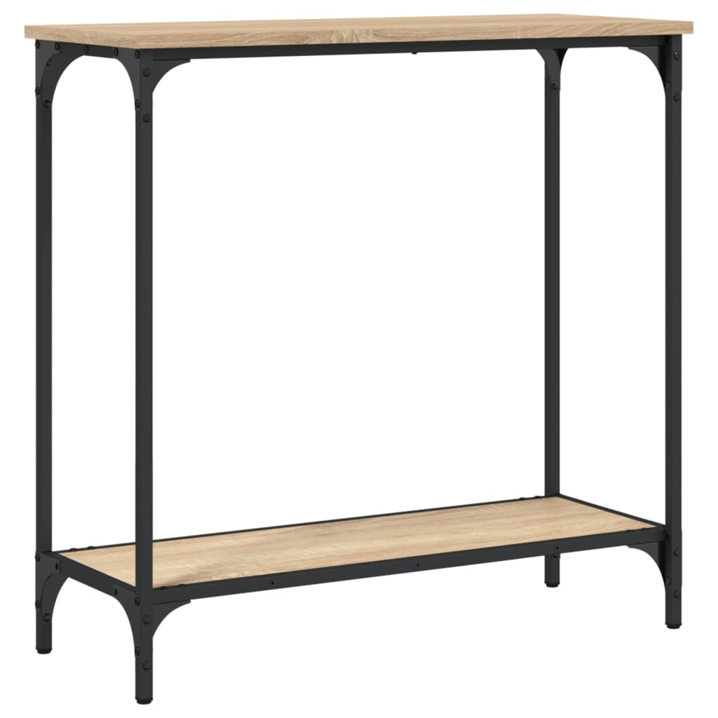 vidaXL Table console chêne sonoma 75x30,5x75 cm bois d'ingénierie