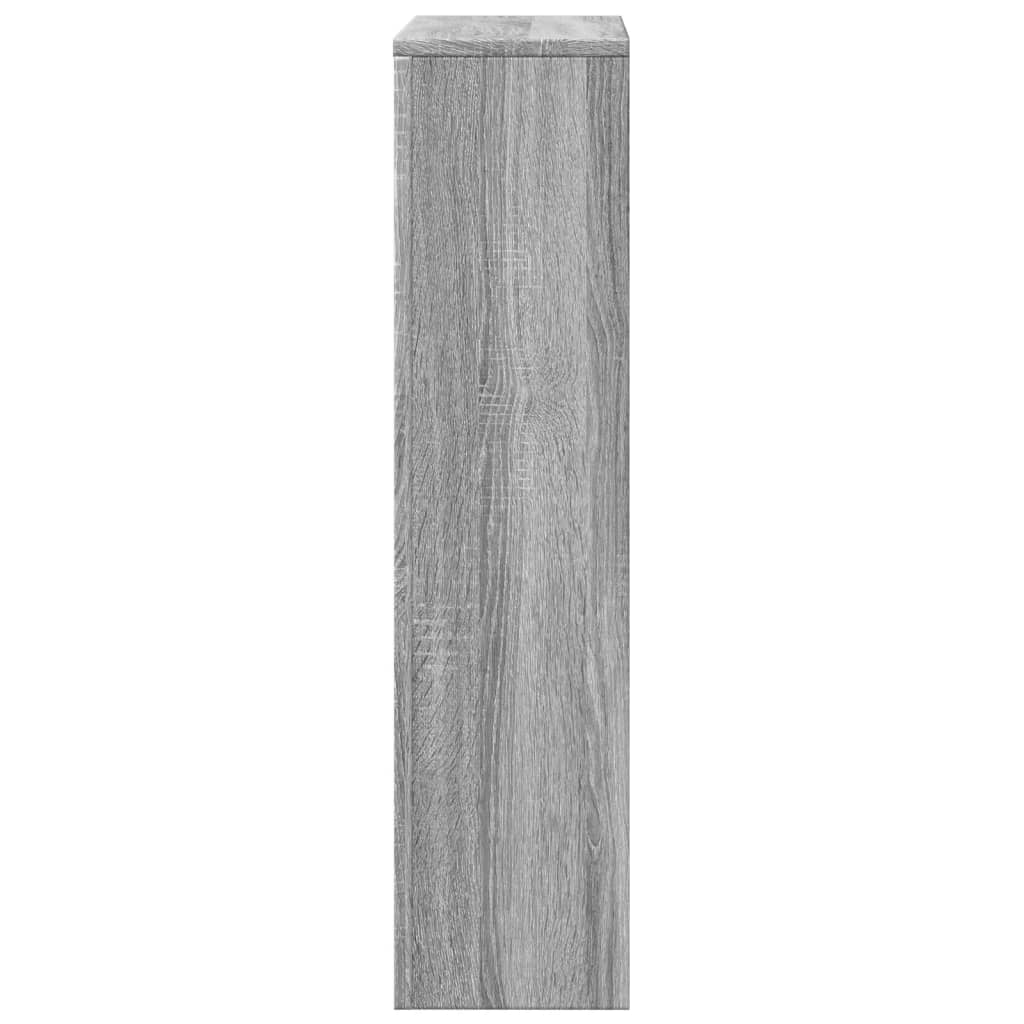 vidaXL Cache-radiateur sonoma gris 78x20x82 cm bois d'ingénierie