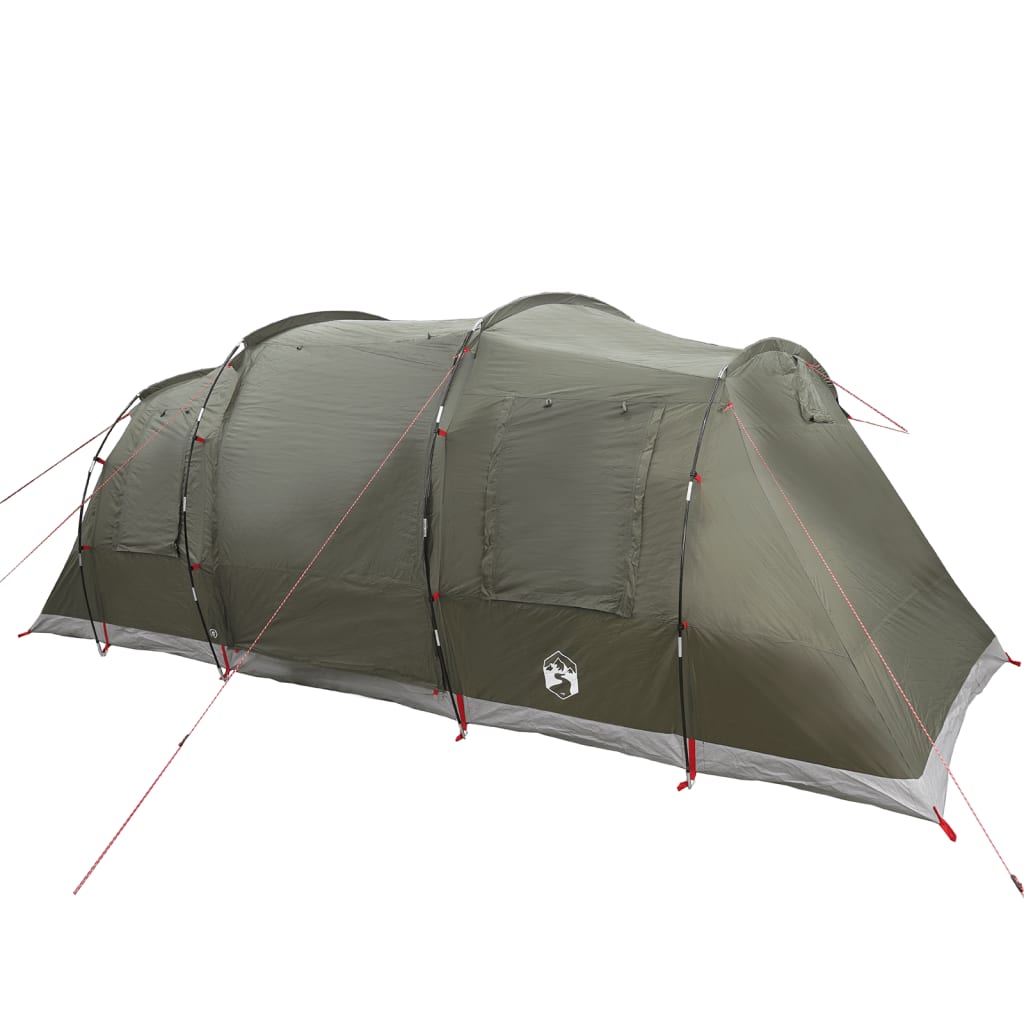 vidaXL Tente de camping tunnel 4 personnes vert olive imperméable