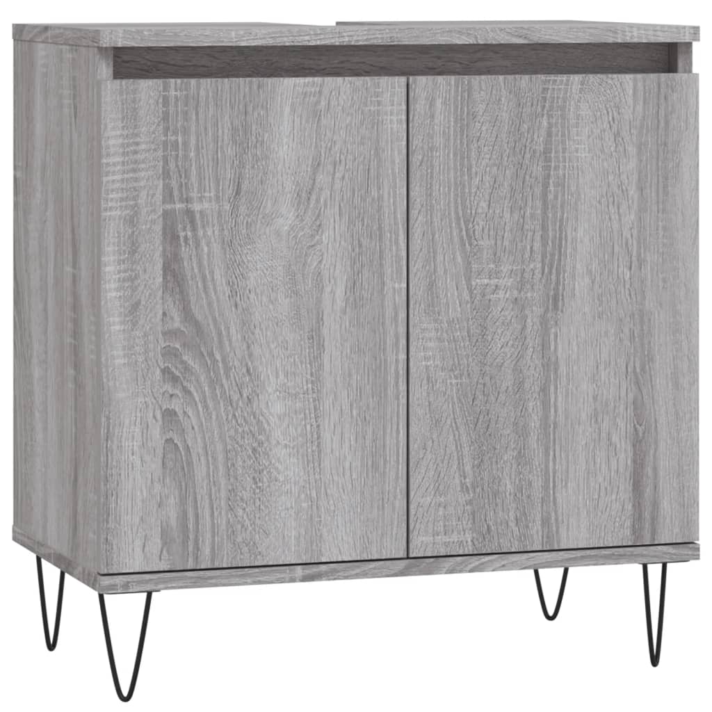 vidaXL Armoire de bain sonoma gris 58x33x60 cm bois d'ingénierie