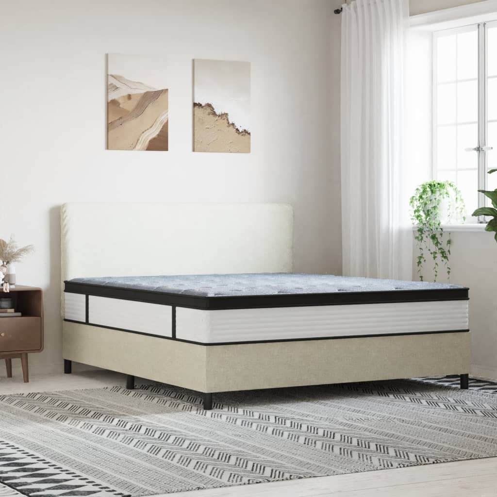 vidaXL Matelas à ressorts ensachés moyen plus 160x200 cm