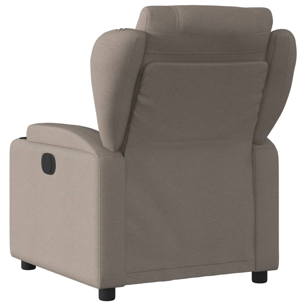 vidaXL Fauteuil inclinable Taupe Tissu