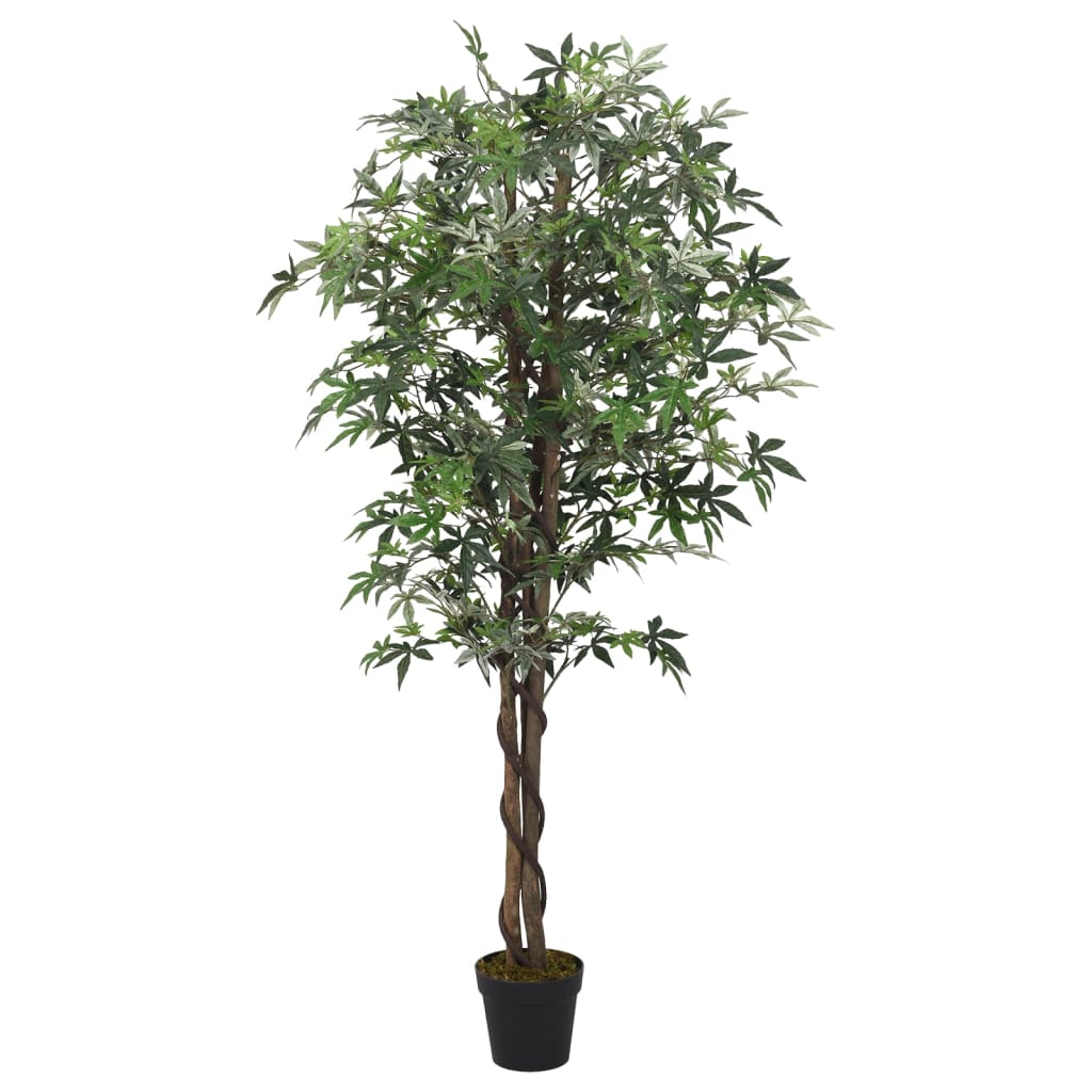 vidaXL Érable artificiel 672 feuilles 180 cm vert