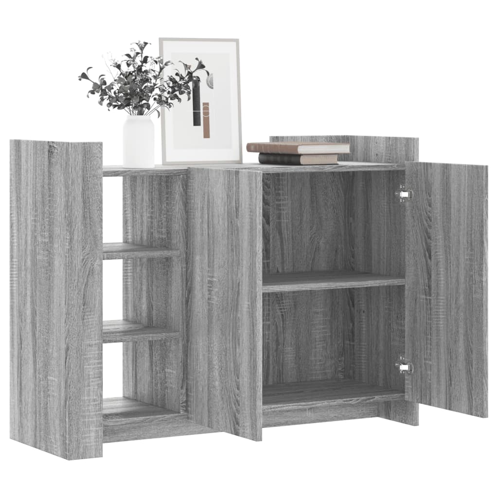 vidaXL Buffet sonoma gris 100x35x75 cm bois d'ingénierie