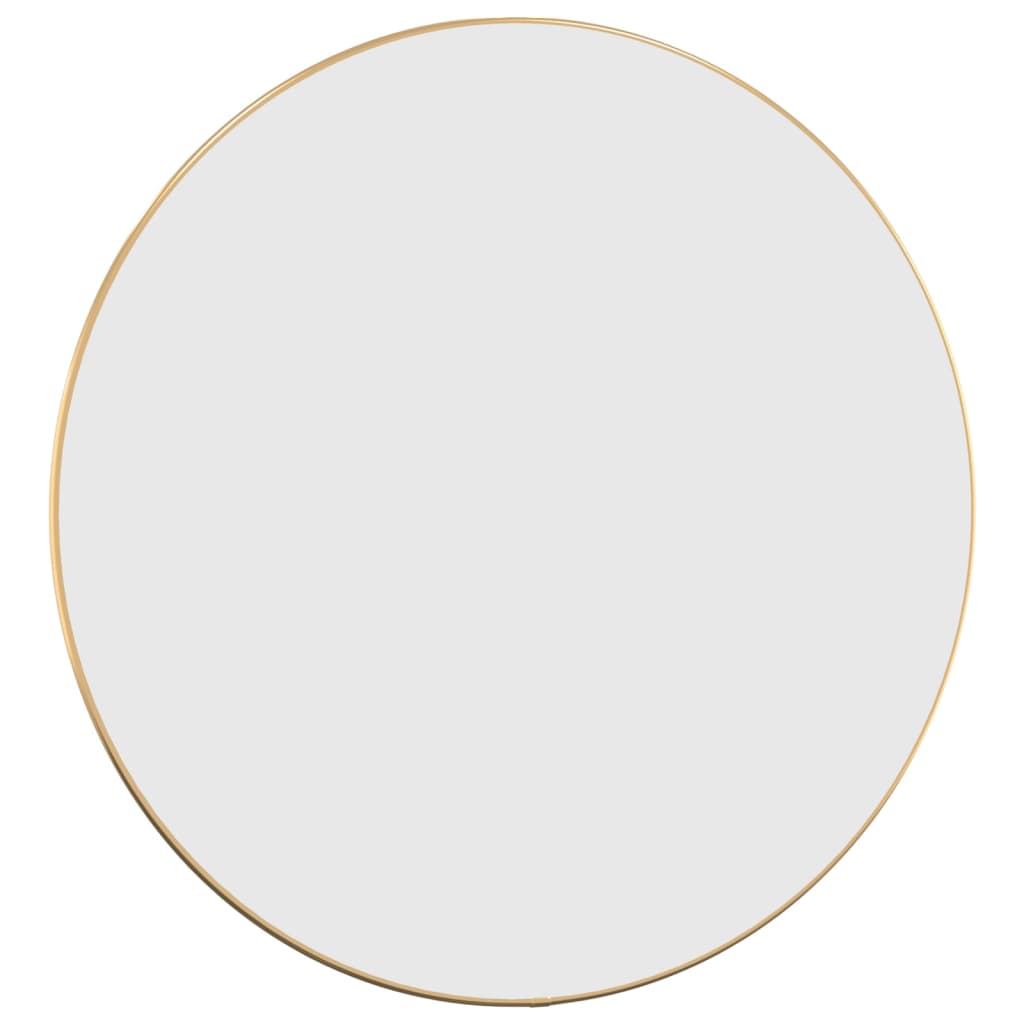 vidaXL Miroir mural Doré Ø 60 cm Rond