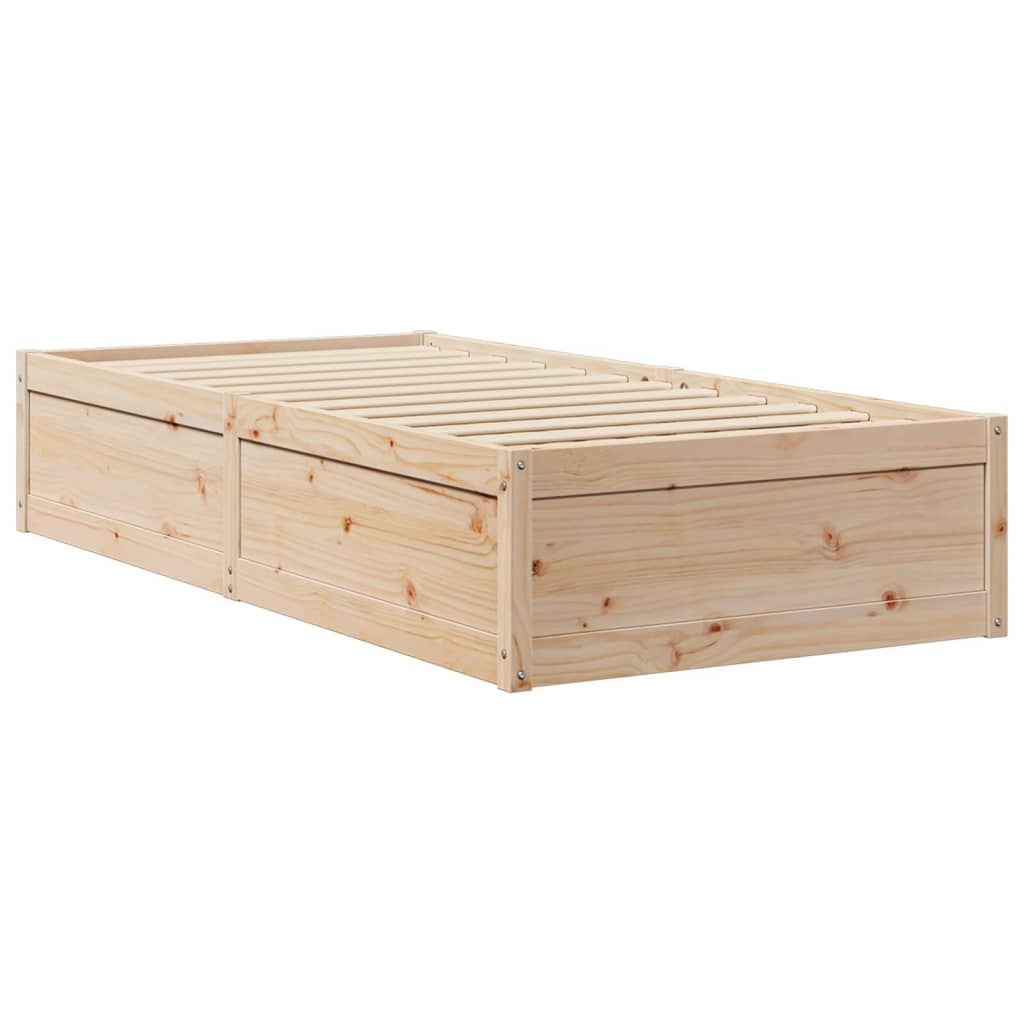 vidaXL Cadre de lit sans matelas 90x200 cm bois de pin massif