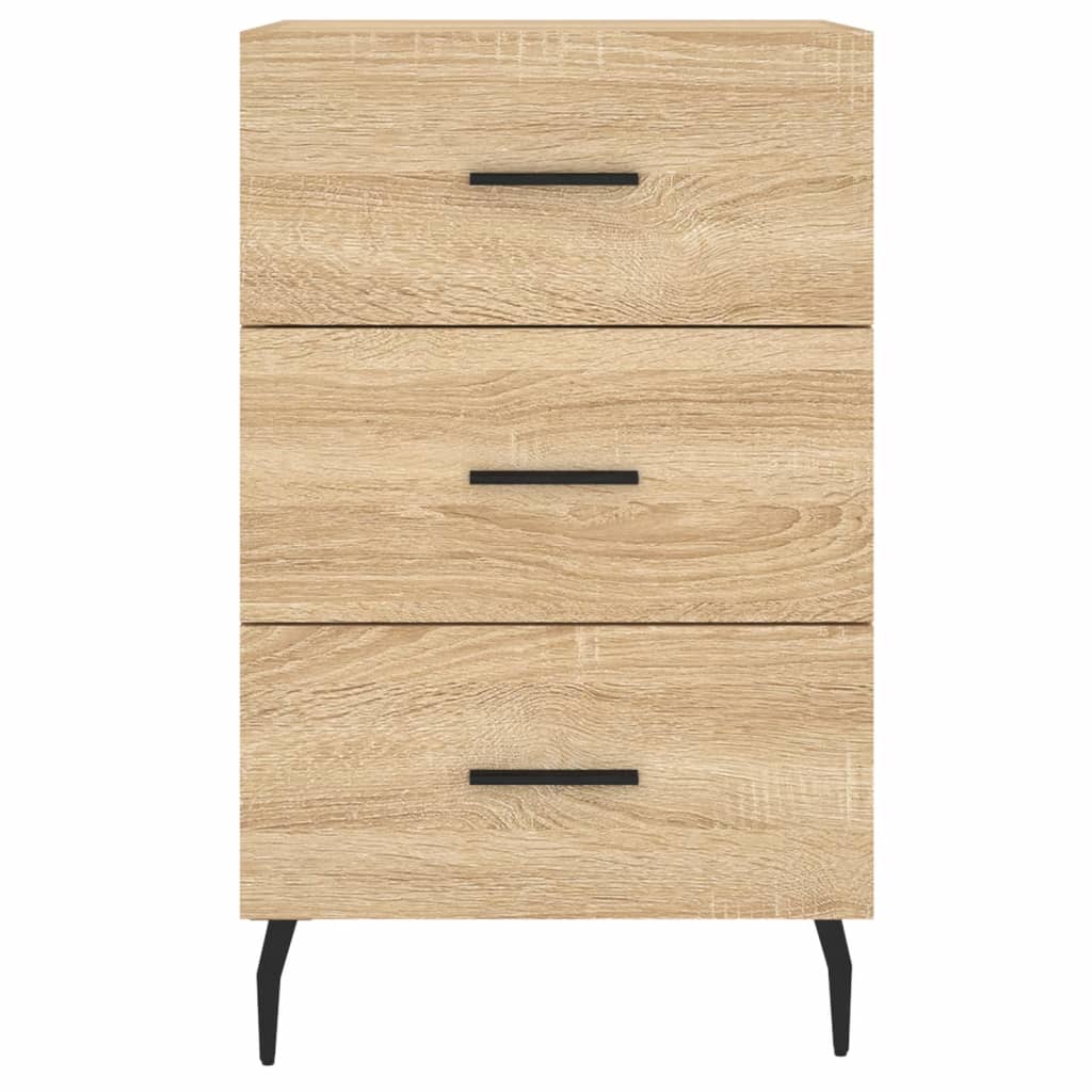 vidaXL Table de chevet chêne sonoma 40x40x66 cm bois d'ingénierie