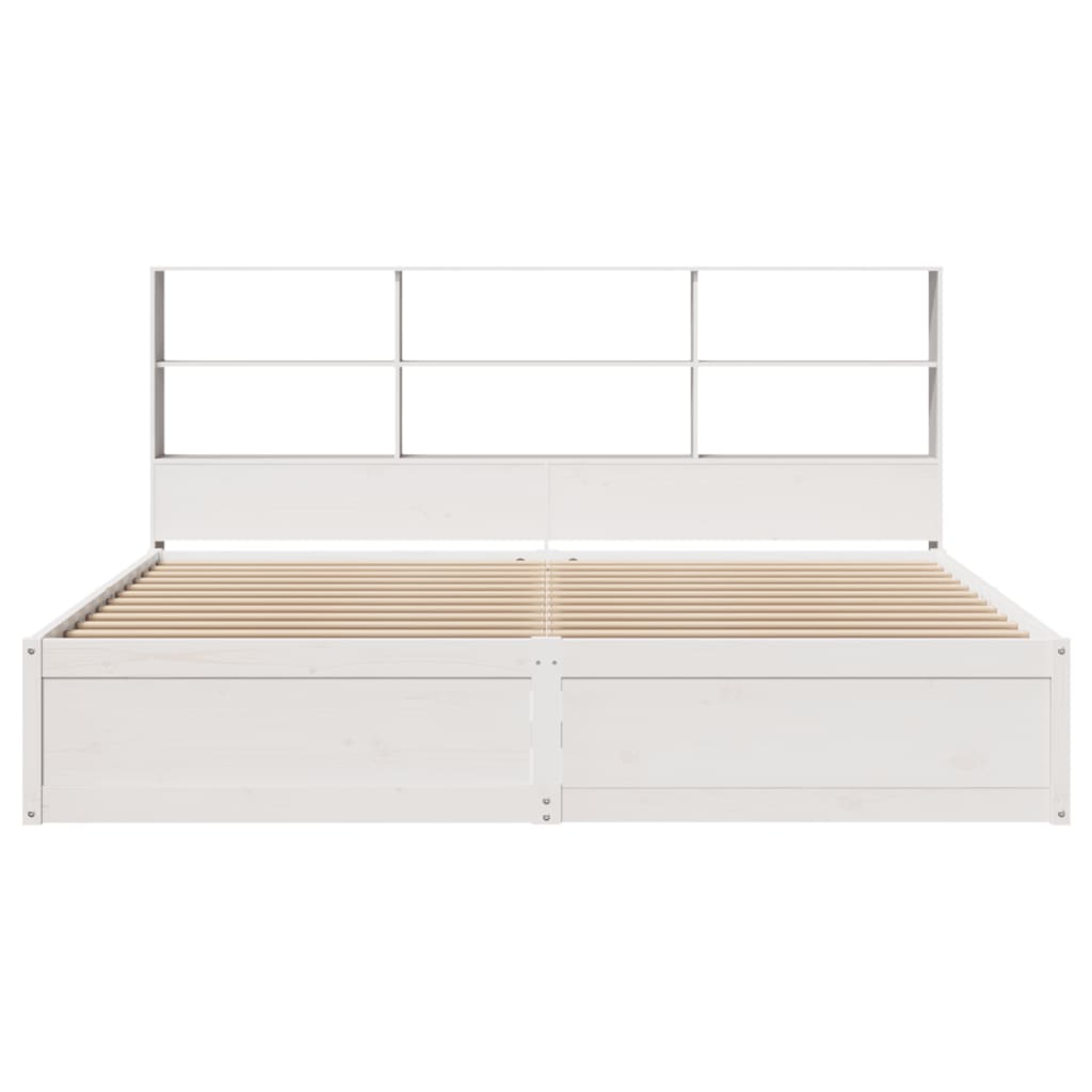 vidaXL Cadre de lit sans matelas blanc 180x200 cm bois massif de pin