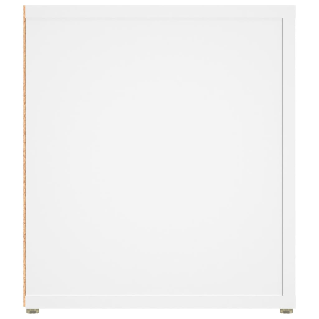 vidaXL Meuble TV Blanc 80x31,5x36 cm Bois d'ingénierie