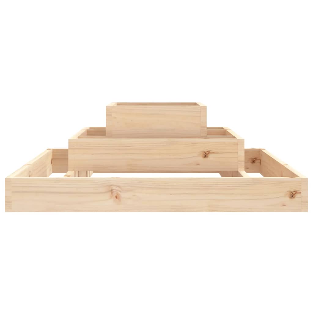 vidaXL Jardinière 80x80x27 cm Bois massif de pin