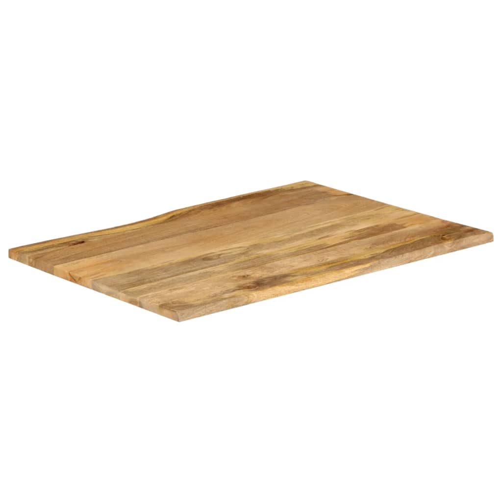 vidaXL Dessus de table 90x80x2,5 cm bord vivant bois massif manguier