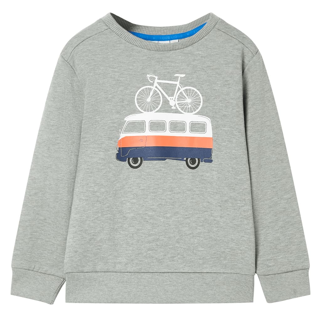 Sweatshirt pour enfants mélange kaki clair 116