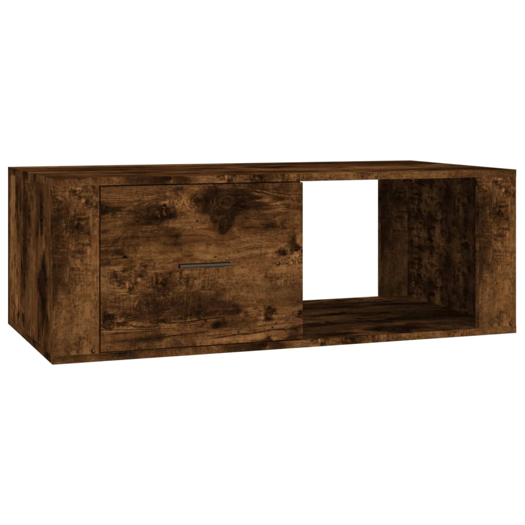 vidaXL Table basse Chêne fumé 100x50,5x35 cm Bois d'ingénierie