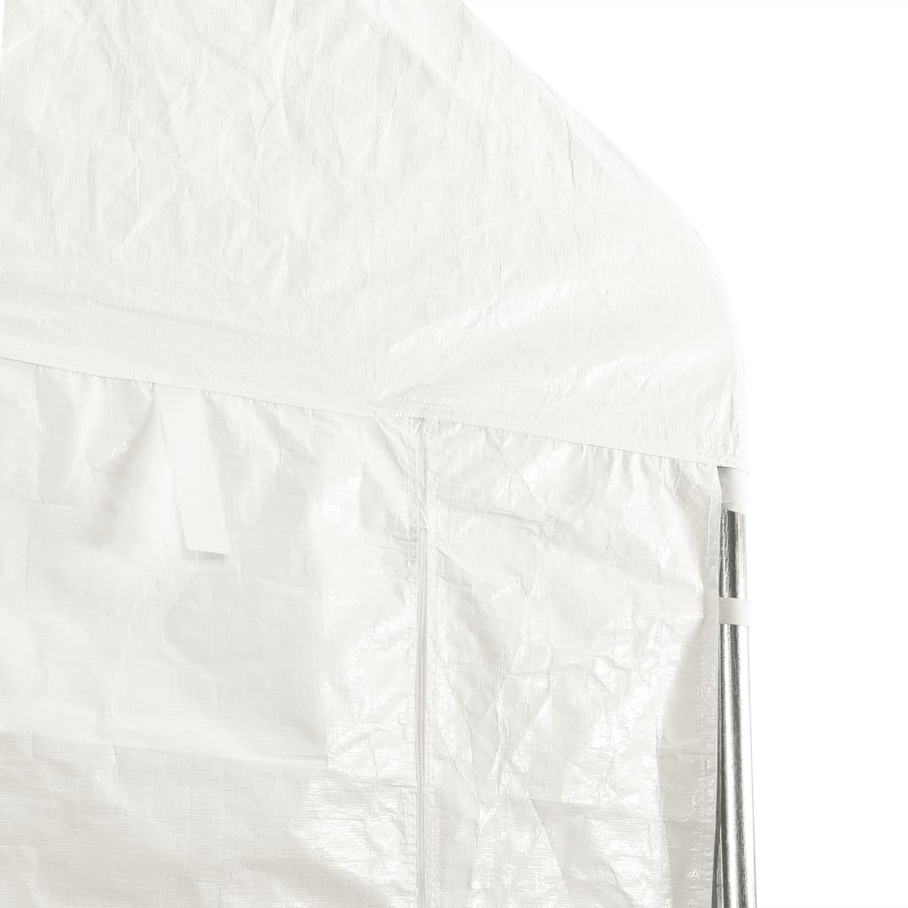 vidaXL Belvédère avec toit blanc 11,15x4,08x3,22 m polyéthylène