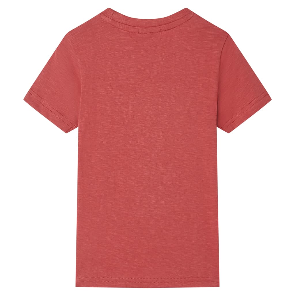 T-shirt pour enfants couleur de paprika 116