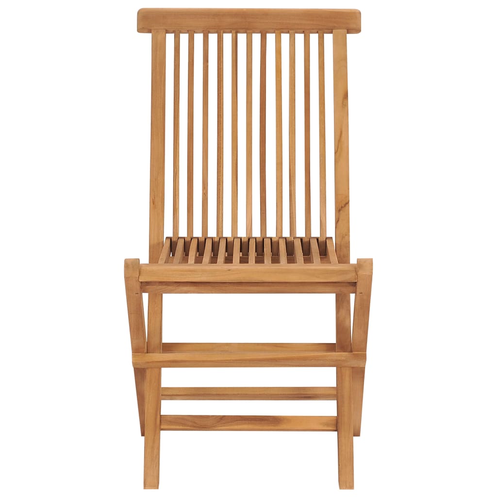 vidaXL Chaises pliables de jardin lot de 6 Bois de teck solide