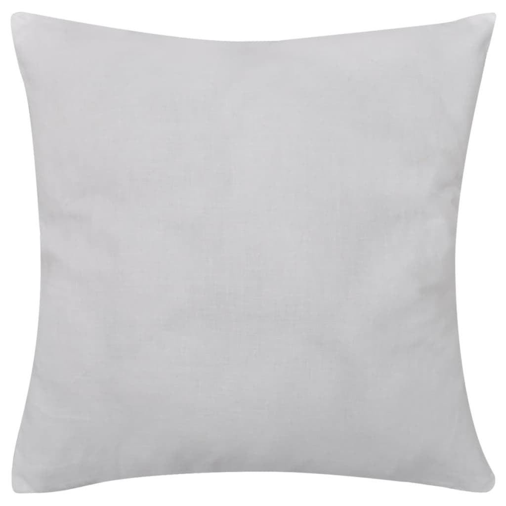 vidaXL Housses de coussin 4 pcs Coton Blanc 50x50 cm