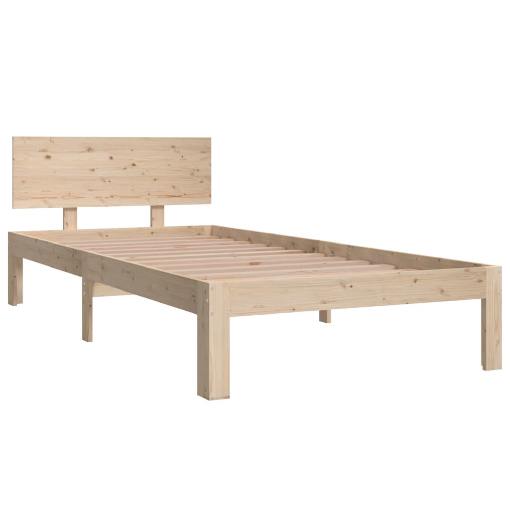 vidaXL Cadre de lit sans matelas bois de pin massif 90x200 cm