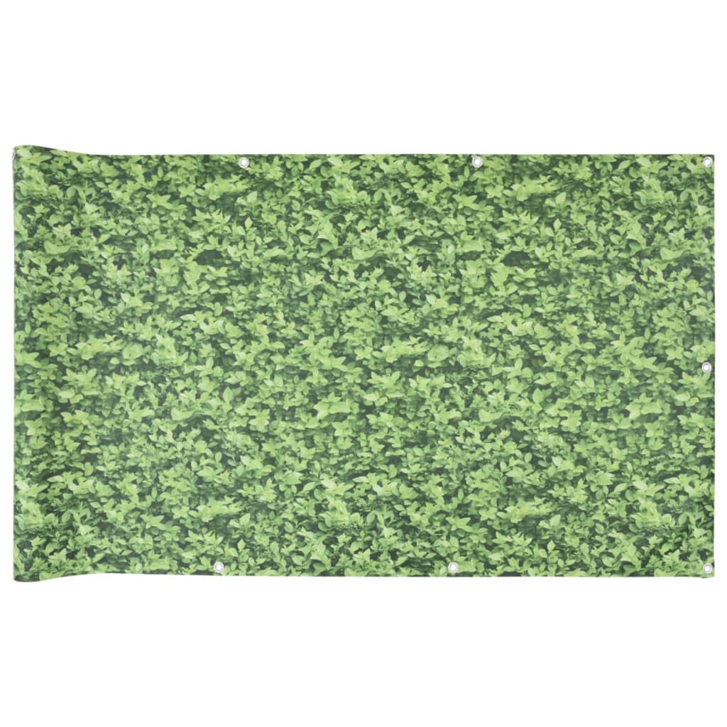 vidaXL Écran d'intimité de balcon aspect de plante vert 1000x75 cm PVC