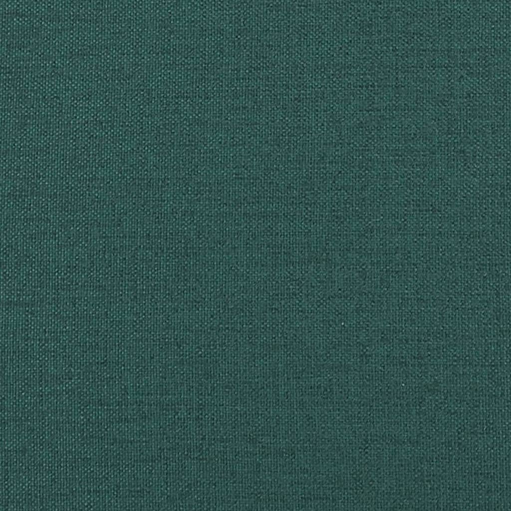 vidaXL Banc avec dossier vert foncé 120x62x75,5 cm tissu