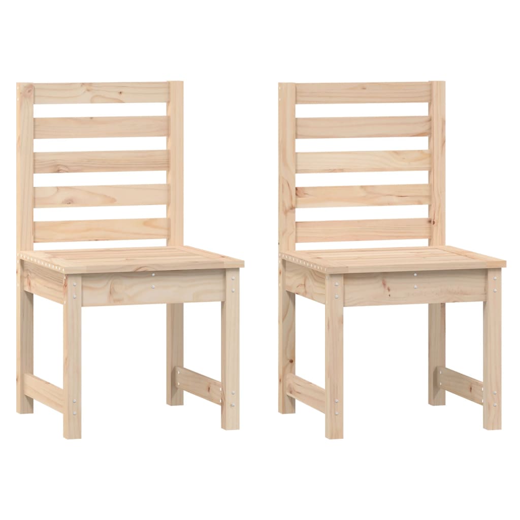 vidaXL Chaises de jardin lot de 2 50x48x91,5 cm bois massif de pin