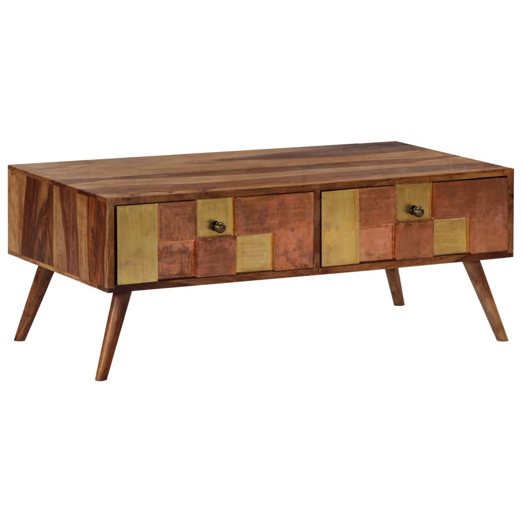 vidaXL Table basse 100x50x39 cm Bois massif