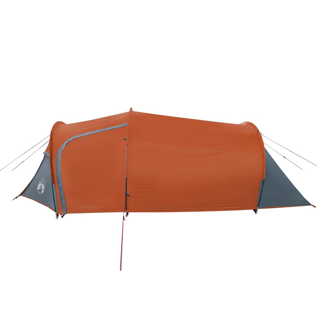 vidaXL Tente de camping tunnel 3 personnes orange imperméable