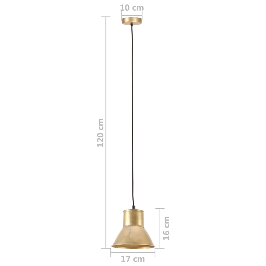 vidaXL Lampe suspendue 25 W Laiton Rond 17 cm E27