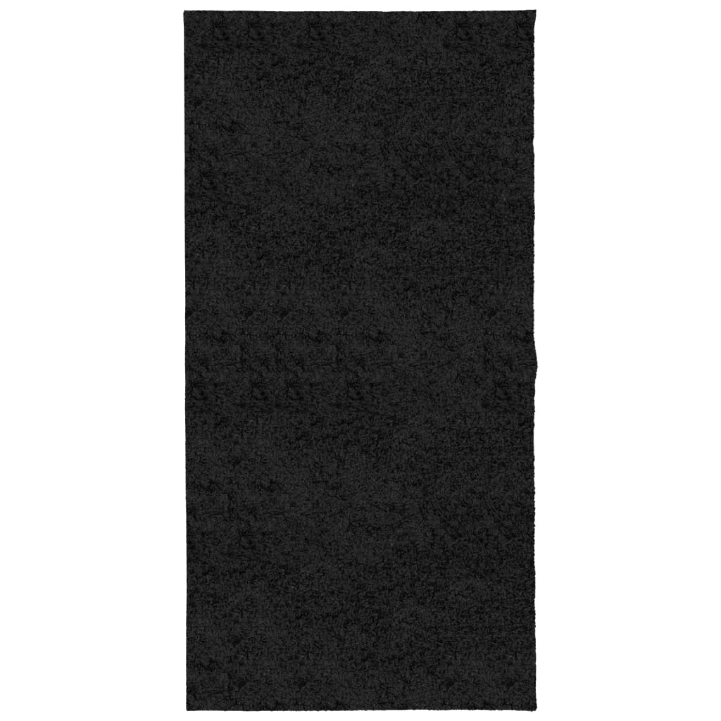 vidaXL Tapis shaggy PAMPLONA poils longs moderne noir 100x200 cm